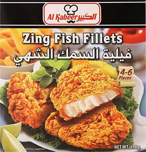 Al Kabeer Zing Fish Fillets 390g