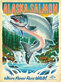 Alaska Salmon poster