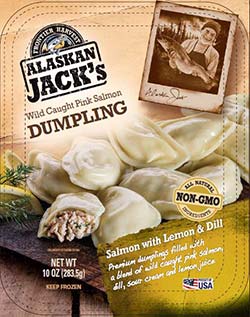 Alaskan Jacks Salmon with Lemon Dill Dumplings