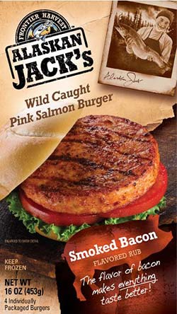Alaskan Jacks Smoked Bacon Flavored Salmon Burger