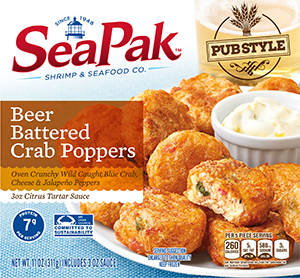 SeaPak BB Crab Poppers with VIOS
