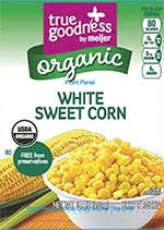 True Goodness orgaic white sweet corn