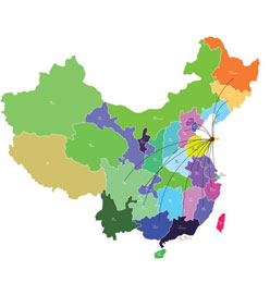 china market map distribution