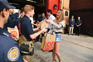 chrissy teigen at mcdelivery launch in nyc and hoboken 300