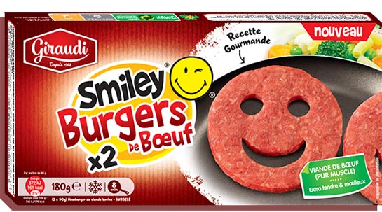 smiley-burger boeuf packaging