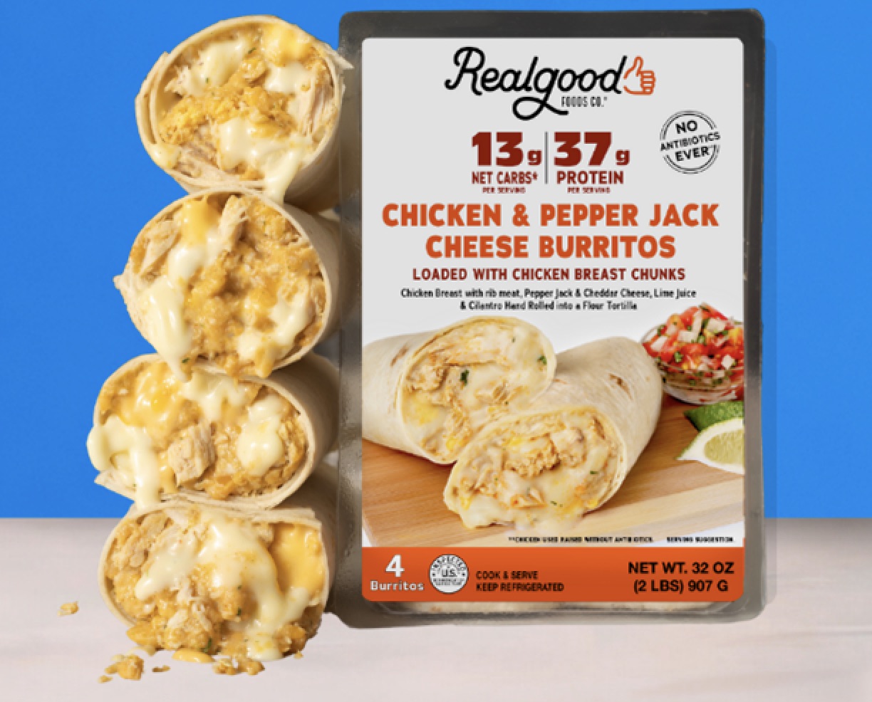 Real Good Foods Loaded Chicken Burritos Enter Refrigerated Sector ...