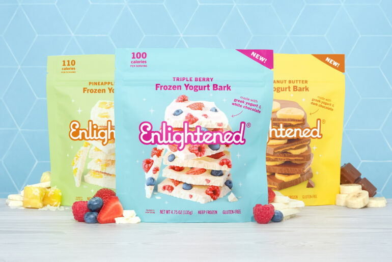 Enlightened Debuts Frozen Greek Yogurt Bars in Rich, Creamy Flavors